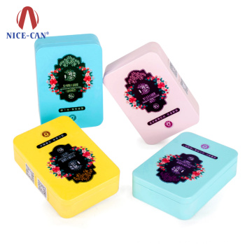 Promotional Gift Custom Rectangular Metal Cosmetic Tin Box